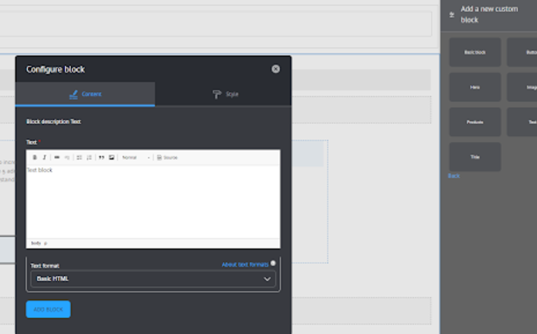 Attico developed a visual design tool called Layout Builder