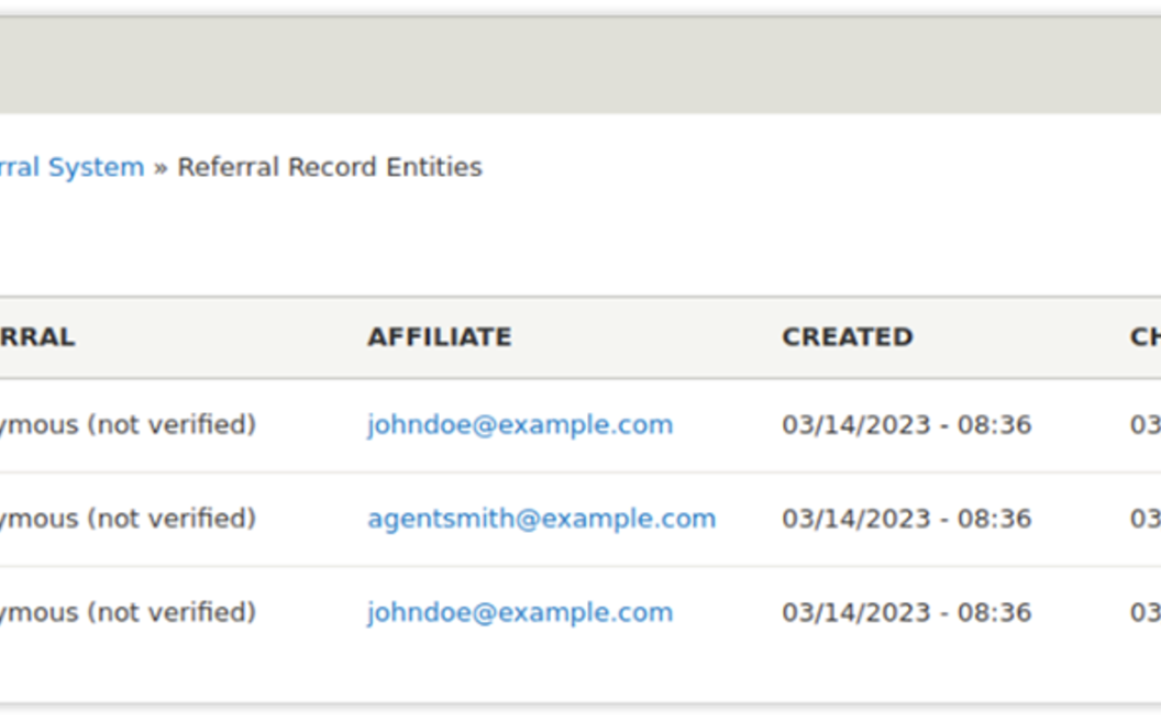 Drupal referal System