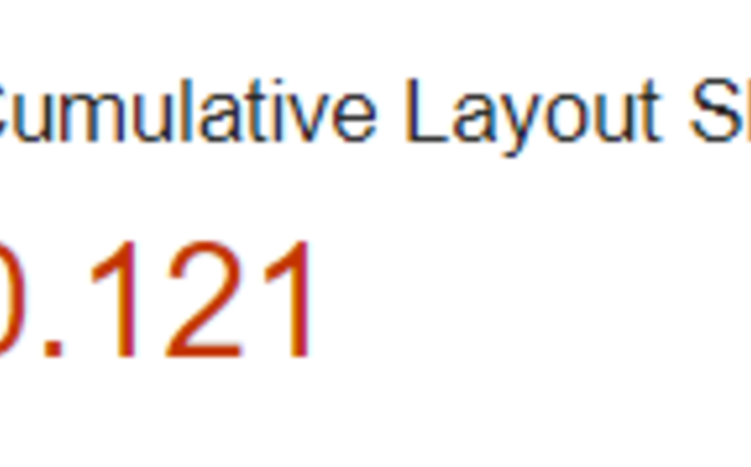 Cumulative Layout Shift 2